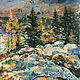 Order Painting in mixed technique Breath of autumn. Pictures for the soul (RozaSavinova). Livemaster. . Pictures Фото №3