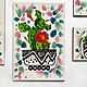 Order 'Funny cacti ' ceramic tile hand-painted. Art by Tanya Shest. Livemaster. . Tile Фото №3