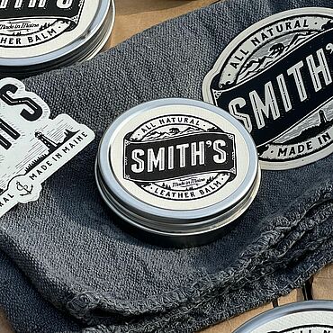 Материалы для творчества ручной работы. Ярмарка Мастеров - ручная работа Smith’s leather balm ( Бальзам Смита ) 30 грамм. Handmade.