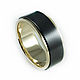 Ring made of black Zirconia and yellow gold, Rings, Moscow,  Фото №1