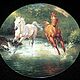 Plates 'Horses in the wild', Furstenberg, Germany. Vintage interior. Mir Stariny. Online shopping on My Livemaster.  Фото №2