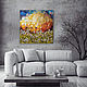 The painting on wood 75x75sm "Sunshine". Pictures. EVAG. My Livemaster. Фото №4