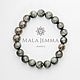 Order Men's bracelet made of natural stone Hawkeye and silver. malajemma. Livemaster. . Rosary Фото №3