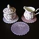 Crocheted napkins - coasters. Swipe. Cross stitch and beads!. My Livemaster. Фото №11