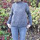 Order Women's pullover made of Italian tweed with silk. vyazenki. Livemaster. . Pullover Sweaters Фото №3