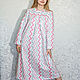 Flannel nightgown, Zigzag luck, a gift to mom, Nightdress, Kursk,  Фото №1