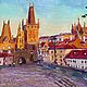 Order  Oil painting 'Sunny morning. Charles bridge'. Fine Art for Joy. Livemaster. . Pictures Фото №3