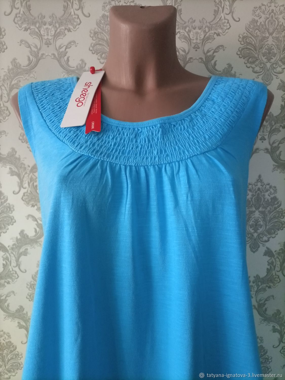 Винтаж: Германия. Sheego. 100%хлопок. Летний женский сарафан купить в ...