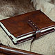 Leather cover for books 'Devoted reader', Cover, Orenburg,  Фото №1