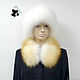 Removable fur collar Snood fur red Fox. VN-31. Collars. Mishan (mishan). Online shopping on My Livemaster.  Фото №2