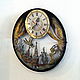 Reloj de pared de péndulo de la ciudad de Moscú para regalo. Watch. Wall ClocksReloj de pared original. Ярмарка Мастеров.  Фото №4