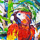 Picture with a parrot ' Important Bird !' oil. Pictures. Svetlana Samsonova. My Livemaster. Фото №6