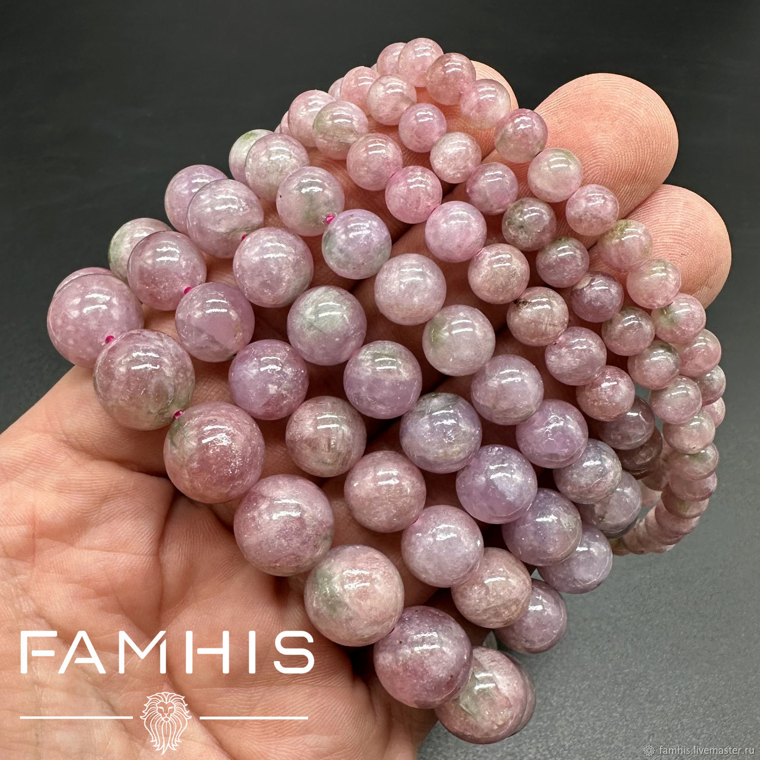 Турмалин розовый, натуральный, бусина АВ+ 6-12.5 мм купить в интернет ...