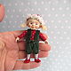 MOVABLE Miniature doll woodland Gnome. Dollhouse miniature 1:12. Doll houses. Юлия. Online shopping on My Livemaster.  Фото №2