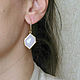 Pink earrings with pendants, pink earrings 'Shimmer. Earrings. Irina Moro. My Livemaster. Фото №5