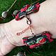 Order Handmade textile bracelet 'Scarlet poppies'. Straw creations. Livemaster. . Textile bracelet Фото №3