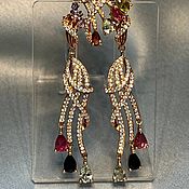 Украшения handmade. Livemaster - original item Grazia jewelry set with tourmalines. Handmade.