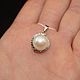 Order Silver pendant with white pearl 11 mm. yakitoriya. Livemaster. . Pendants Фото №3