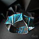 Медный браслет "Оригами", патинированная медь, украшение, Браслет из бусин, Минск,  Фото №1