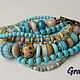 Order Bracelet with turquoise and coral. Grafoli jewellery. Livemaster. . Bead bracelet Фото №3