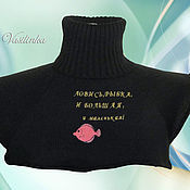 Вязаный женский свитер "Уютная зима"