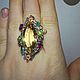 Ring 'Summer day' with citrine with rubies and emeralds. Rings. SELENA. My Livemaster. Фото №5