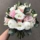 Букет невесты розовая гамма с пионами, Свадебные букеты, Москва,  Фото №1