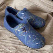 Felted Slippers a Little wild