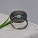 Wave Runner ring (925 silver, Aqua chalcedony). Rings. dikoobraz. Online shopping on My Livemaster.  Фото №2