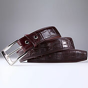 Аксессуары handmade. Livemaster - original item Genuine Crocodile Leather Belt IMA3112K. Handmade.