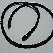 Украшения handmade. Livemaster - original item The silk cord is 5 mm!!! with a black steel lock. Handmade.
