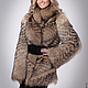 Order Fur coat Raccoon Diagonal. Muar Furs. Livemaster. . Fur Coats Фото №3