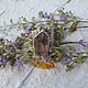 Кольцо с кристаллом кварца фантом. Кольца. Karma-jewelry. Ярмарка Мастеров.  Фото №4