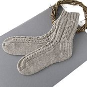 Аксессуары handmade. Livemaster - original item 39-40R. Knitted women`s socks with braids.. Handmade.