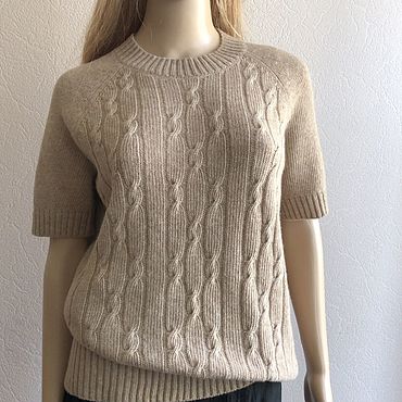 Одежда ручной работы. Ярмарка Мастеров - ручная работа Джемпер с косами. Handmade.