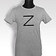T-shirt Z. T-shirts and undershirts for men. decades. Online shopping on My Livemaster.  Фото №2