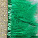 Ostrich feathers on a Spring grass ribbon, length 12-20 cm, ribbon 10 cm. Feathers. agraf. My Livemaster. Фото №4