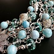 Серьги ПОСЛЕДНИЕ с бирюзой TURQUOISE PARADISE  (Серьги)