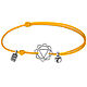 Manipura bracelet for the 3rd chakra, 925 silver, Bracelet thread, Moscow,  Фото №1