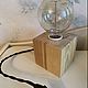 Лампа Эдисона "KB-LMP" из массива дерева. Потолочные и подвесные светильники. Churbachok. Ярмарка Мастеров.  Фото №5