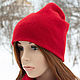 Double beanie hat (cashmere/merino, unisex model). Caps. Knitwear shop Fairy Tale by Irina. My Livemaster. Фото №5