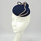 Order Pill hat 'Wave' two-color. Color blueberry / cream. Exclusive HATS. LANA ANISIMOVA.. Livemaster. . Hats1 Фото №3
