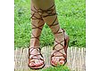NEW!  Босоножки гладиаторы из кожи рыжие. Босоножки. Каторина Рукодельница HandMadeButik. Интернет-магазин Ярмарка Мастеров.  Фото №2