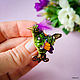Brooch bird 'Freesia '. Brooches. Coffeelena. My Livemaster. Фото №6