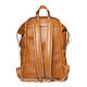 Leather backpack 'Argentum' (ochre). Backpacks. Russian leather Guild. My Livemaster. Фото №5