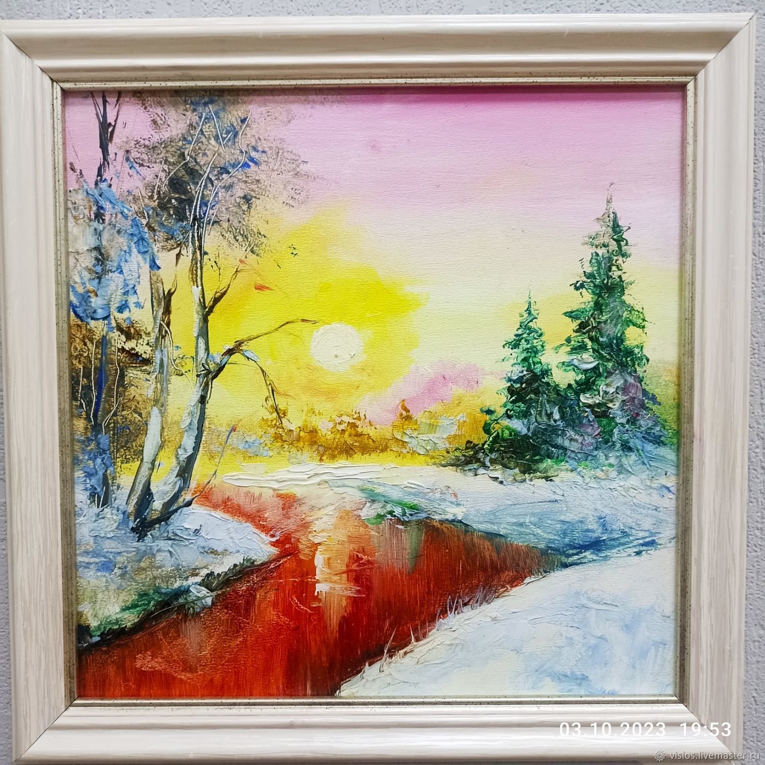Картины: Зимнее утро в лесу в интернет-магазине на Ярмарке Мастеров ...