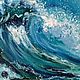 Wave sea - oil painting, painting with the sea. Pictures. positive picture Helena Gold. Online shopping on My Livemaster.  Фото №2