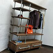 Для дома и интерьера handmade. Livemaster - original item Wardrobes: Hastings - dressing room system with rail on wheels. Handmade.