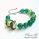 Bracelet of green quartz, Bead bracelet, Stupino,  Фото №1