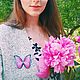 Брошь-бабочка "Азалия". Брошь-булавка. Anelle студия авторских брошей. Ярмарка Мастеров.  Фото №4